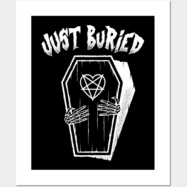 Just Buried Anniversary Coffin Wall Art by Grandeduc